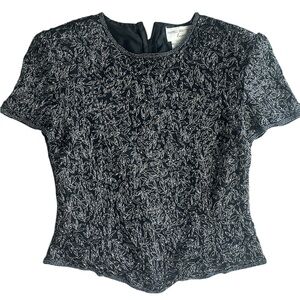 Vintage Adrianna papell silk beaded top size s